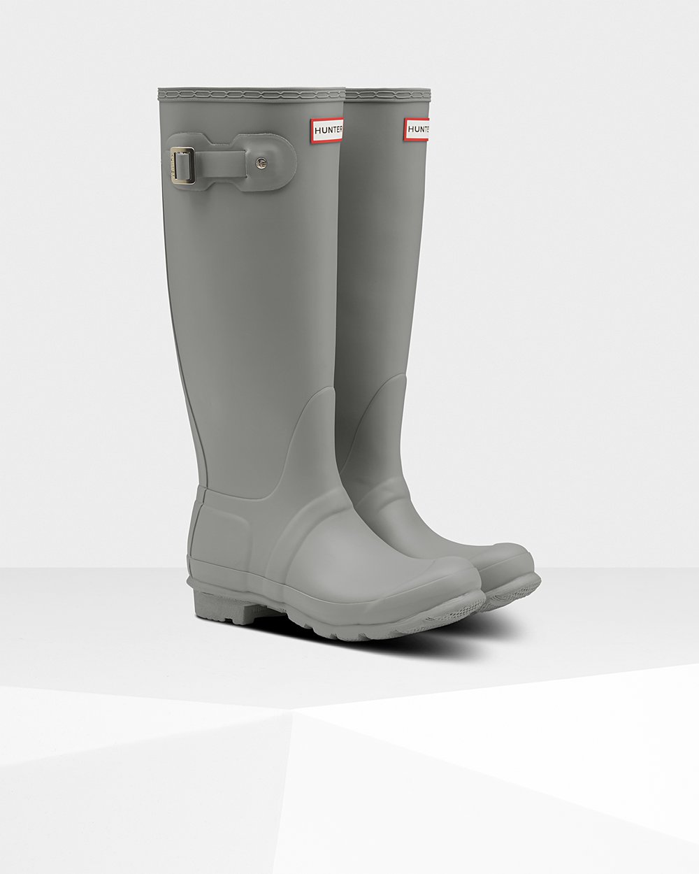 Hunter Original Tall Rain Boots - Online Shop Womens Grey - QYTMDJ947